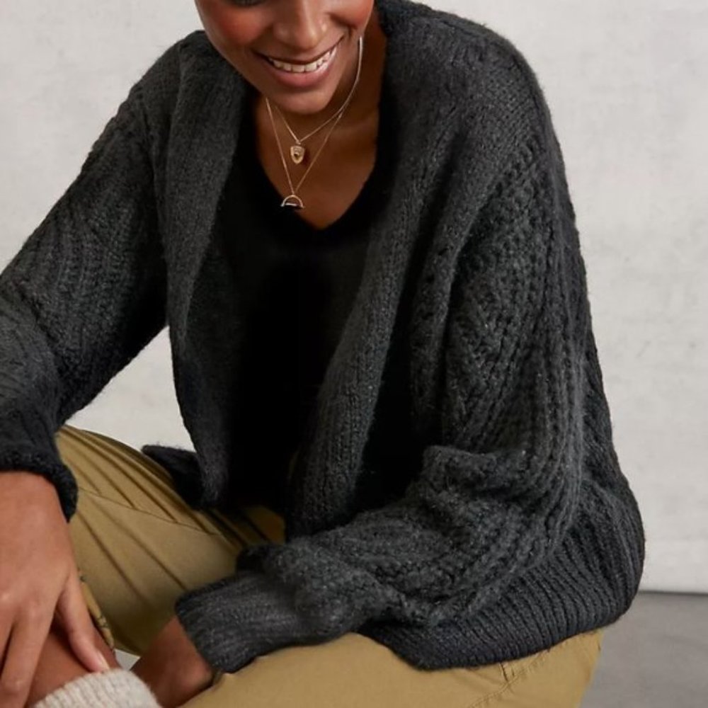 NWT Anthropologie Emile Lea & Viola Black Cardigan - Size S